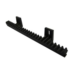 Steel Bar Rack And Pinion Sliding Gate Opener 34cm 2 Lugs Black Nylon M4 Built