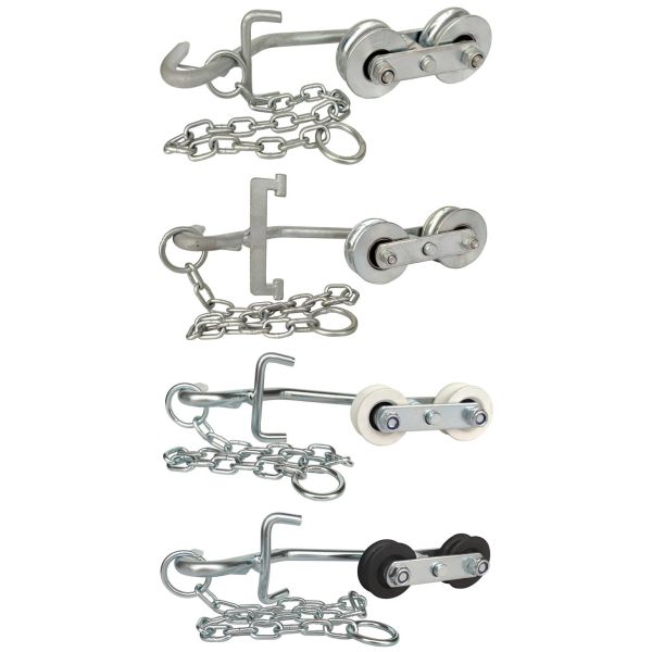 Zinc Silver Banana Cableway Roller ISO9001 SGS