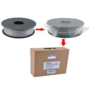 Silver PLA 3d Printen Plastic Weight For 3D Printing Refill 1kilometer Capacity