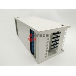 Fiber Management Unit for 19 Inch 72 Port ODF 4U Metal White 1.2mm With Trays