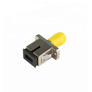 ST - SC Fiber Optic Cable Adapter Metal Material Square Cutouts For CATV / FTTH