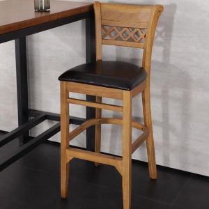 Modern Solid Wood High Back Dining Chair Blend of Style and Comfort