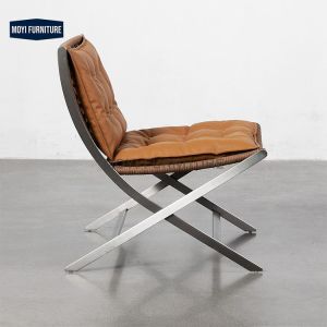 Arm Chair Modern Italian Chair Designer Vintage Genuine Leather Living Room