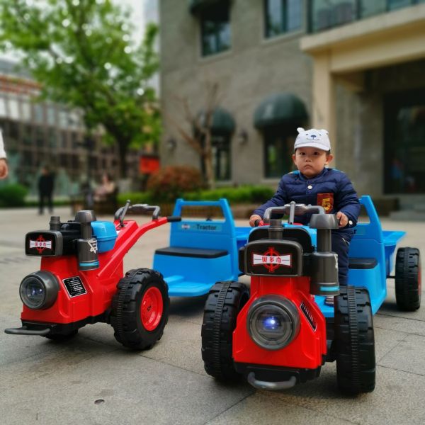 PP Plastic Ride On Electric Pedal Mini Electric Tractor Car for Children Aged 8-13