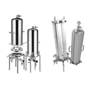 304/316L Stainless Steel Single Multi Cartridge Filter Housing For Wine Oil