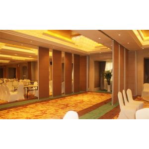 Portable Soundproof Banquet Hall Sliding Partition Walls / Hanging Room Dividers