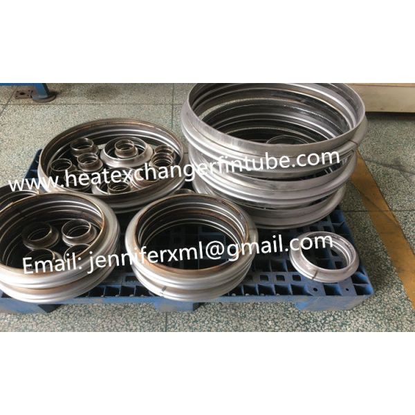 Industrial Single Row Flat Fin Tube Axial Movement Metal Expansion Joint