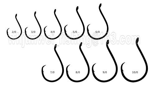 Buy 8028# SSW UP EYE CIRCLE FISHING HOOK at wholesale prices