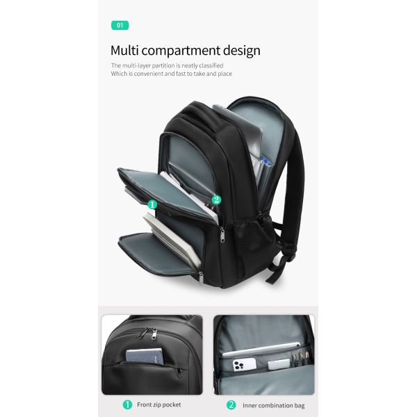 Factory new wholesale custom logo oem business men waterproof school bags laptop backpack for men