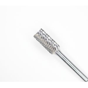 SB-7 Cylindrical End Cut Carbide Burrs 3/4" Cut Dia 1/4" Shank Dia Carbide