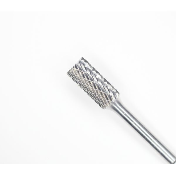 SB-7 Cylindrical End Cut Carbide Burrs 3/4" Cut Dia 1/4" Shank Dia Carbide
