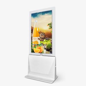 RTC Clock Double Sided Digital Signage Interactive Touch 55in