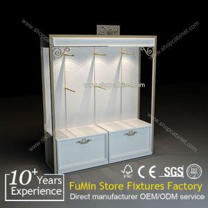 China Retail Garment Shop White Display Rack on sale