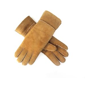 Fashion Ladies Sheepskin Gloves , Ladies Real Leather Gloves Plain Style