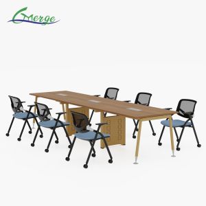 Industrial Design Style Office Conference Table with 25mm Table Top Thickness