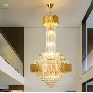 JYLIGHTING Post-Modern Light Luxury Villa Loft Apartment Spiral Staircase Living