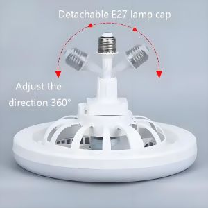 20W 250mm LED Fan Lights USB Power Source Remote Controlled Ceiling Fans With