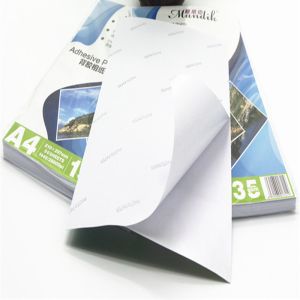 Cast Coated Inkjet Printing Self Adhesive A4 Sticker Photo Paper