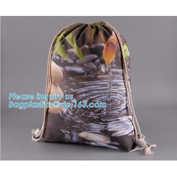 Eco-Friendly Reusable Drawstring Bag Natural Eco-Friendly Economical Cotton