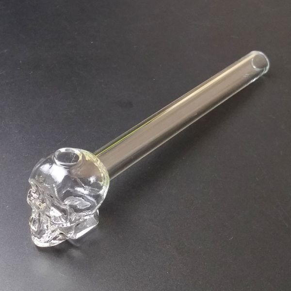 Great Pyrex 5.5''Skull Glass Tobacco Pipe , Borosilicate Glass Water Pipe
