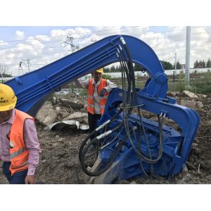 3.15T Excavator Mounted Pile Driver For Environment Friendly Construction