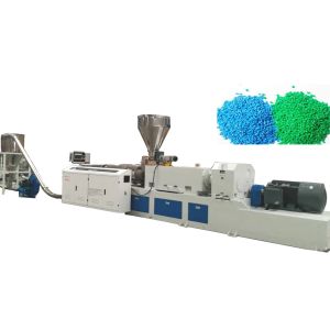 Twin Screw 550kg/H 10mm Granulating PVC Pelletizing Line Machine