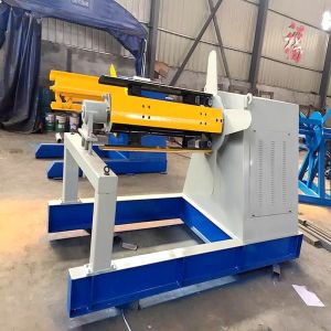 Metal Coil Detached Hydraulic Uncoiler Machine With Straightening Machine