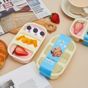 Splittable Food Packing Box PP Oval Shape With Transparent Lid
