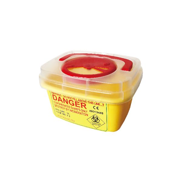 Medical Disposable square sharps containers