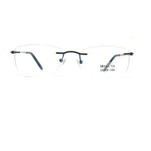 MD133 Square Metallic Optical Frames Unisex Classic Design