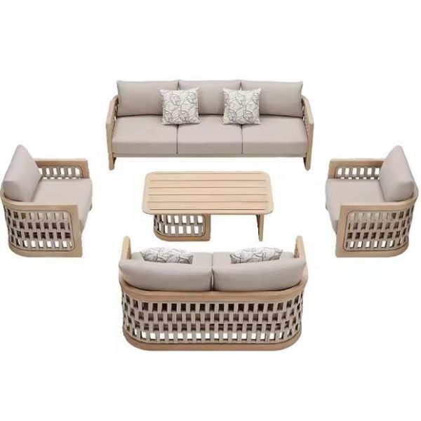 Buy Hot Sale Outdoor Sofa With Aluminum Materials And Rope at wholesale prices