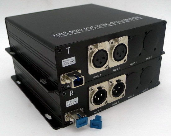 Buy Mic & line-level banlanced audio over fiber converter at wholesale prices