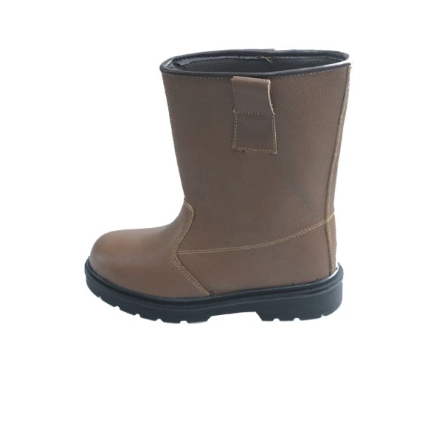 Shengjie Steel Toe Cap Lace Up Cut Safe Boots With Anti Slip And Shock Absorbing PU Sole Heel Protect Safety Shoes