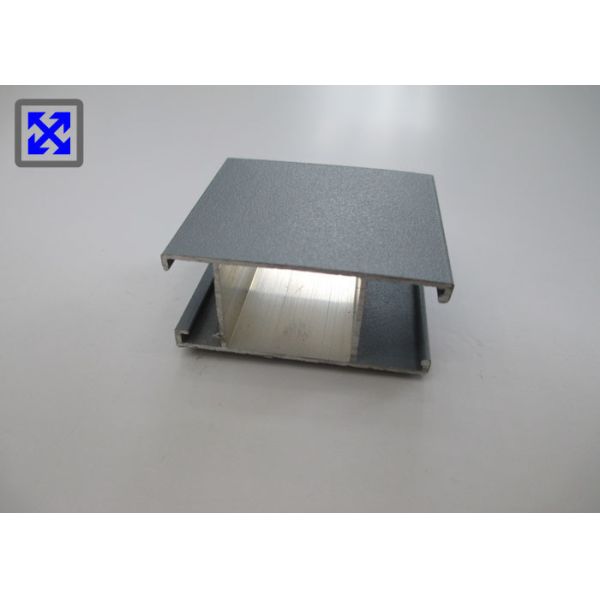 Buy Black Sand Blasting Aluminum Door Profiles Durable For Balcony / Living Room at wholesale prices