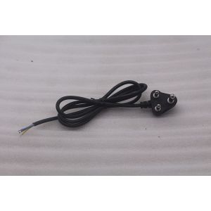 Hot selling AC 10A 250V South African black/white 3 Round Pin Power Cord
