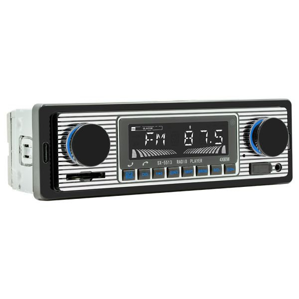 1 Din Plastic Car MP3 Radio with BT Handsfree FM/SD Power Protection AUX USB