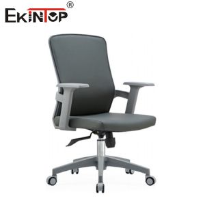 Self Assemble Office Chair With Adjustable Armrests And Swivel Wheels