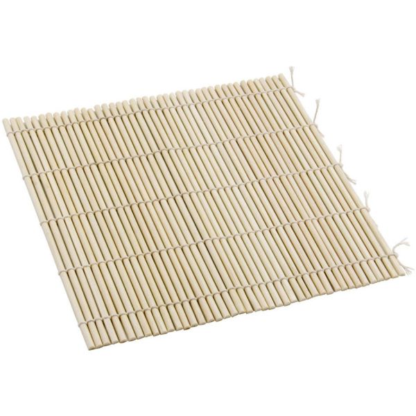 Buy Natural Grain Bamboo Schach Mat With Cotton Rope Restaurant Use at wholesale prices