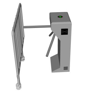 12V Dry Contact RS485 Damping Security Turnstile Gate
