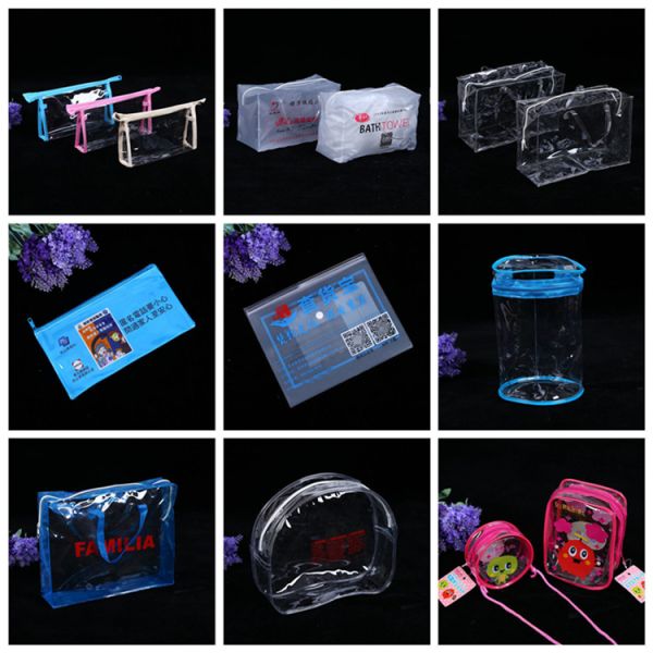 Frosted Zipper Slider Pvc Packaging Phone Cover Case Bag With Gold Logo