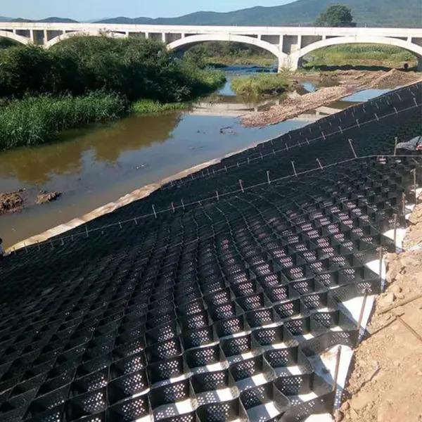 Plastic ASTM Standard Road Grid Gravel Honeycomb HDPE Geocell for Retaining Wall Reinforcement Slope Protection Driveway Geocell Erosion Control