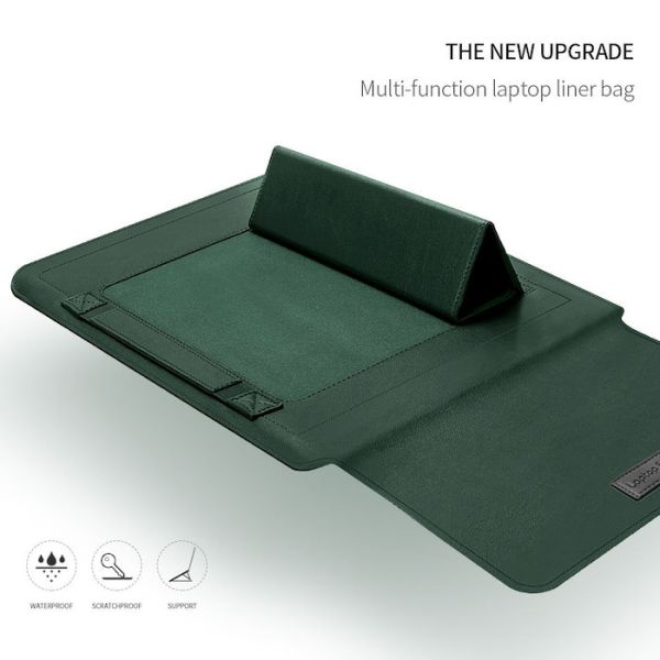 Modern Luxury Slim Design Multifunctional PU Laptop Sleeve Bags For 13'' Notebook Velcro Closure