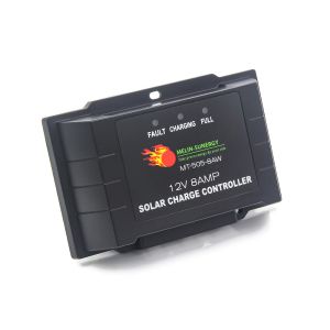8A 5 Stage PWM Solar Charge Controller with Smart Charging and Multiple Protection Functions for 12V 24V Systems