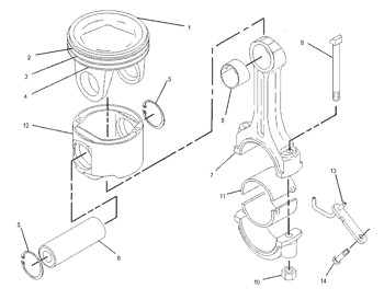 185-0109 Ring 1850109 Ring Kit Piston Engine 7K-4937 Cylinder Liner 7K4937 Piston