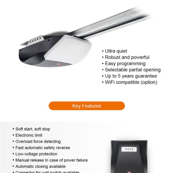 Intelligent Residence 800N Sectional Garage Door Opener Belt Drive