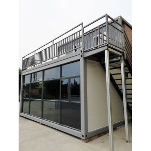 Galvanlized Steel Frame Detachable Container House Villa Container Homes 40ft