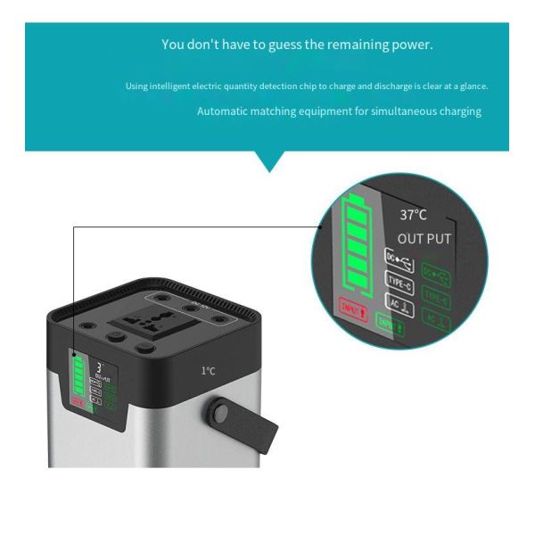 200W Rechargeable Lithium Battery Portable Power Station Mini Solar Power Station