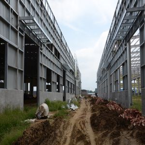 Custom Prefabricated Steel Structure Warehouse Q355B Material