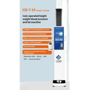 Coin Operated Medical Height And Weight Scales Body Composition Analysis Device