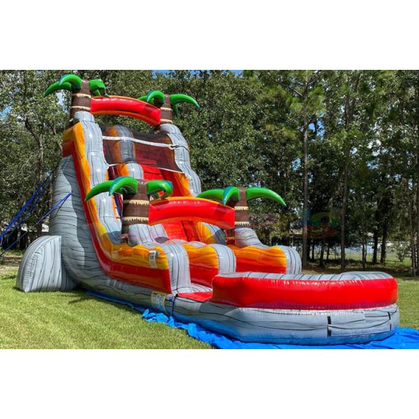 Commercial Colorful PVC Inflatable Water Slide Forest Theme